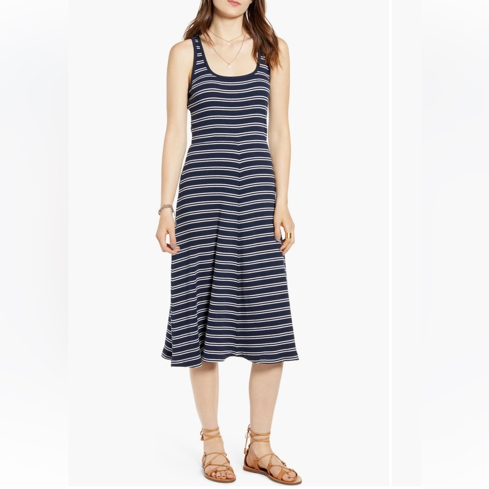 Treasure & Bond Striped Midi Dress (S)